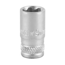 Douille 1/4" 9mm chrome vanadium - INVENTIV